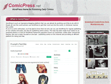 Tablet Screenshot of comicpress.net